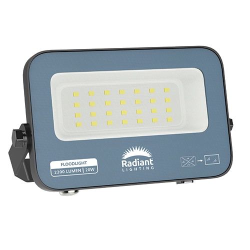 LED 20w Floodlight Grey 6500K
