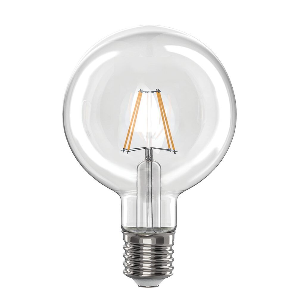 G95 38 Filament Clear 6W NW E27 Bulb Dim