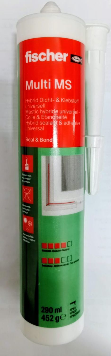 Fischer sealant and adhesive Multi MS white 290 ml (59389)