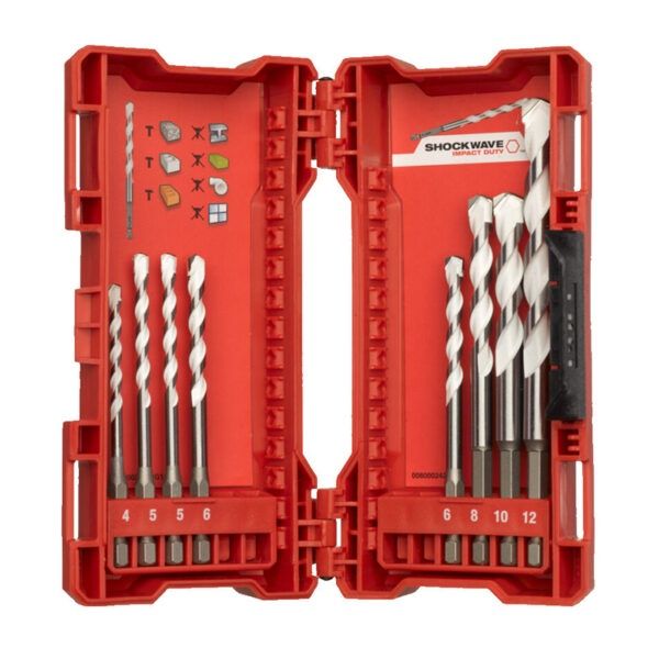 MULTI MATERIAL DRILL BIT SET 8pc