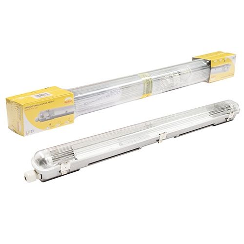 2FT Single Vapour Proof wired for LED T8 1x9w 680mm