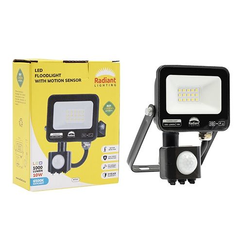 Floodlight &amp; Motion Sensor LED 10w 6500K