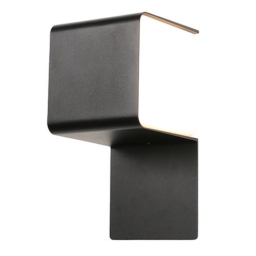 Quest Outdoor Wall Light Black LED 12w