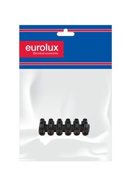 Eurolux Connector Strip 30 Amp 12 Way Black