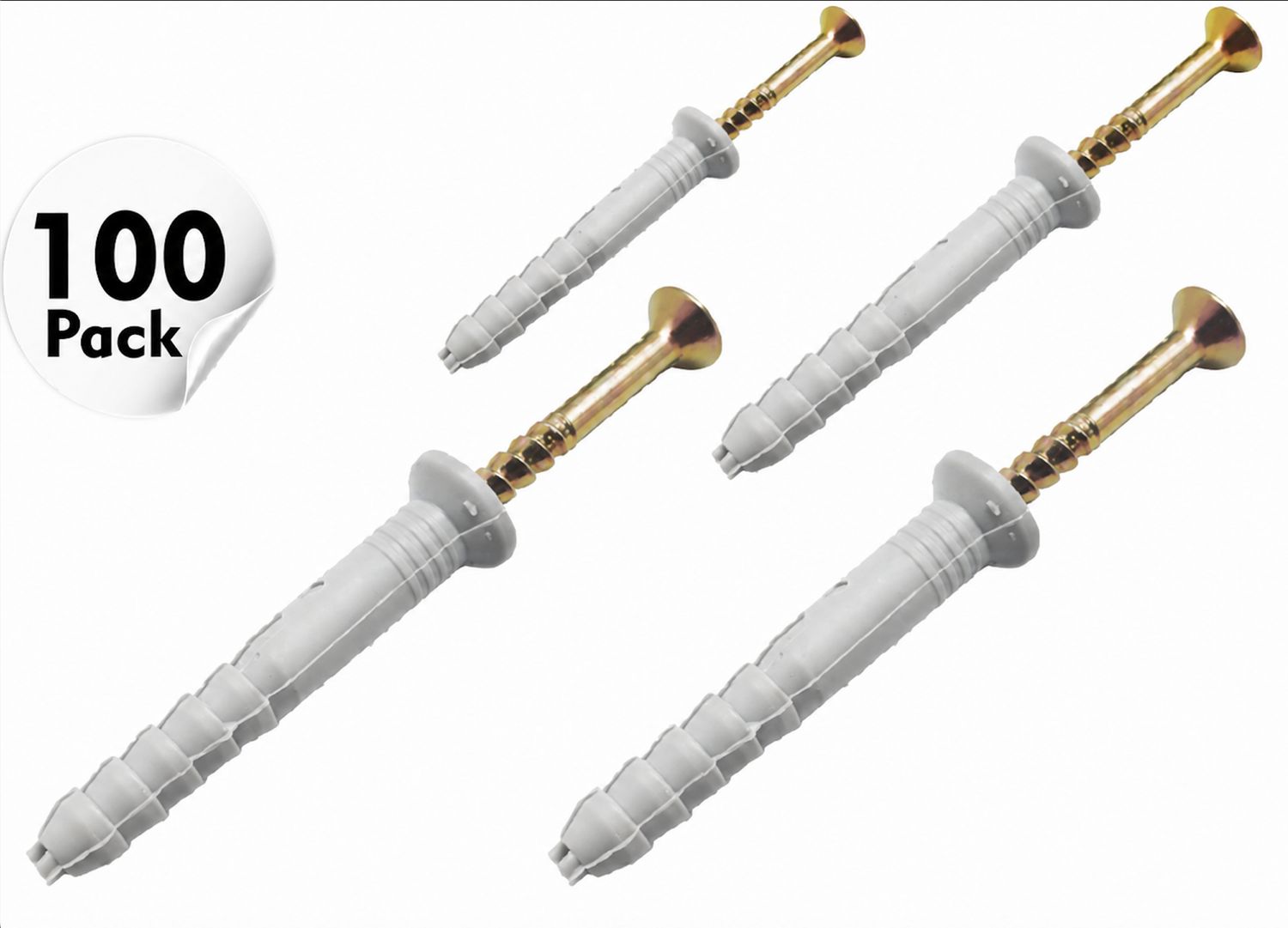 Nailin Anchors Grey Pack of 100