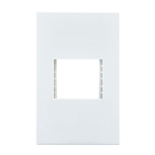 Horizon Modern 2 Lever Grid Plate White