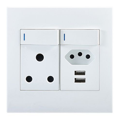 Horizon Modern Sng. Soc.+Euro+2xUSB White