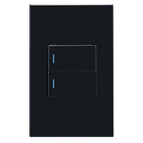 Horizon Modern 2L1W Switch Black