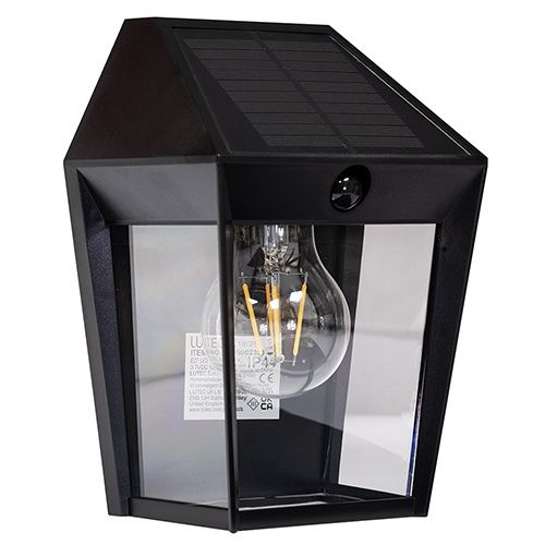 Avony Solar Wall Light Black PIR LED 2W