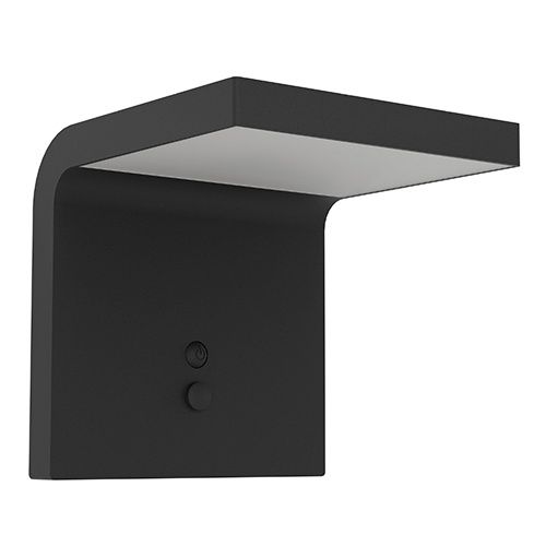 Spiante Solar Wall Light Black LED 6.5W