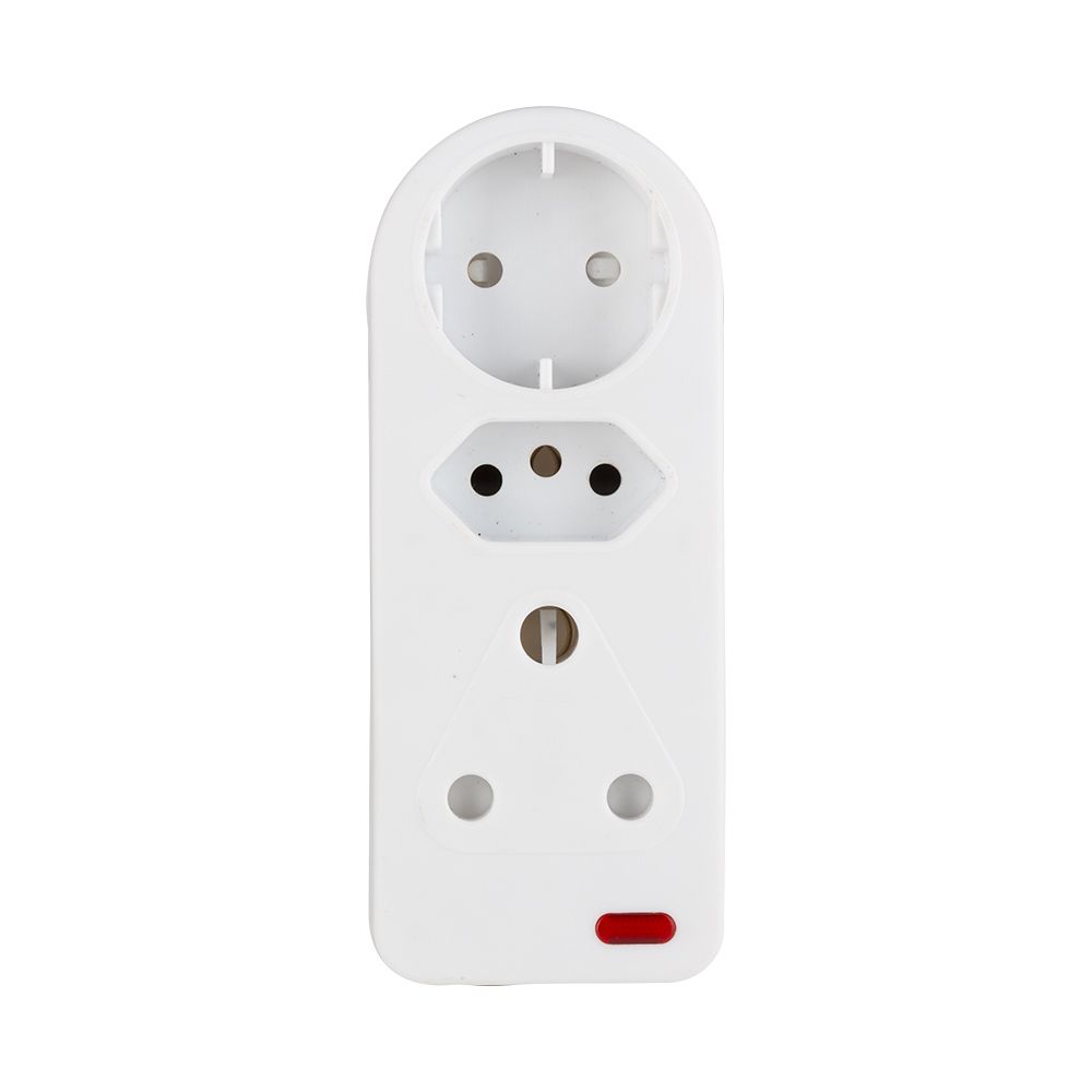 3 Way Adaptor 1xSCH 1x16An 1x16A High Surge Protection