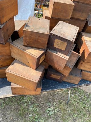 Vintage Tool Storage Box w/Lid