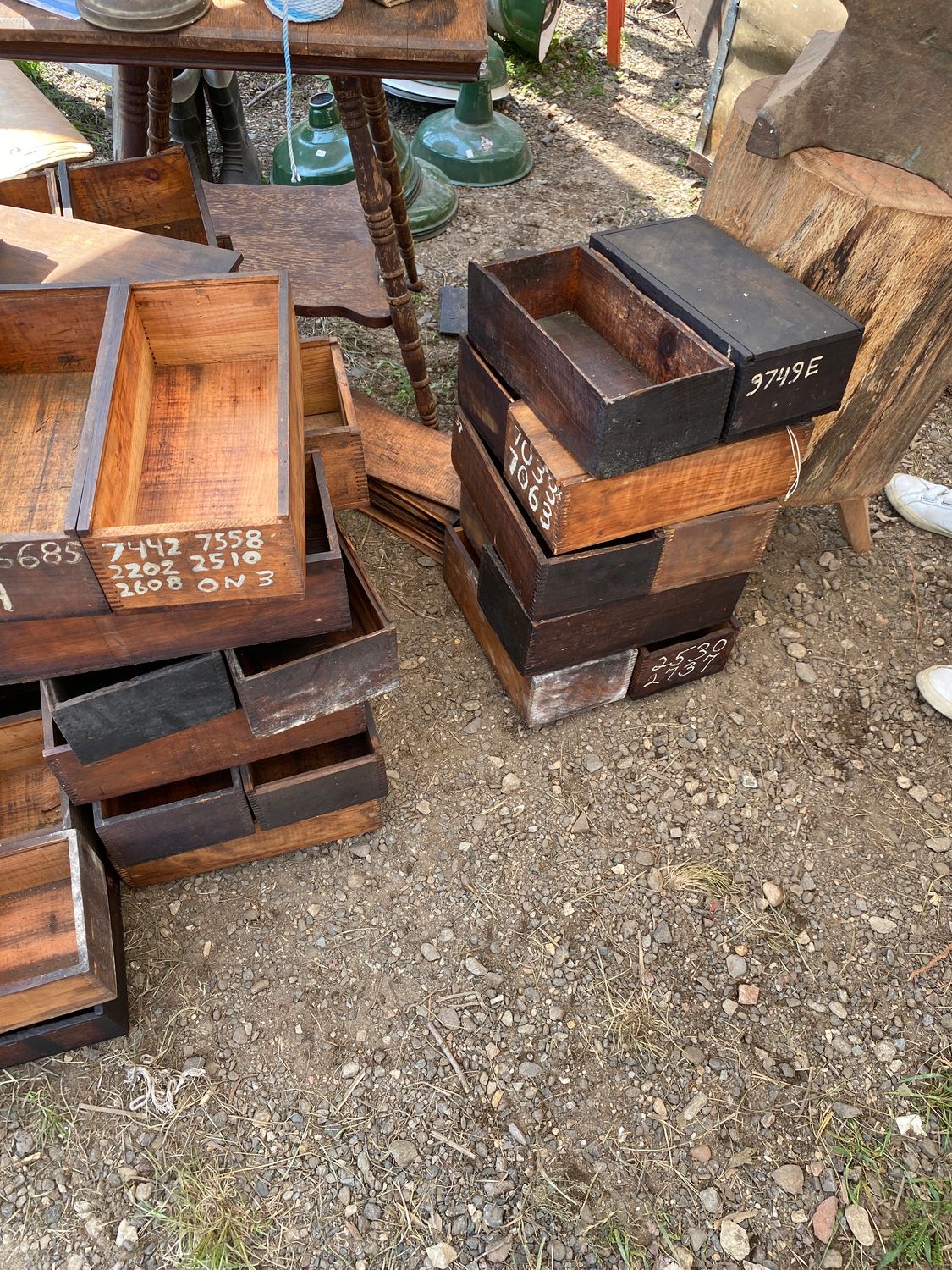 Vintage Numbered Storage Box