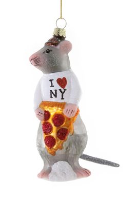 NYC Rat Glass Ornament