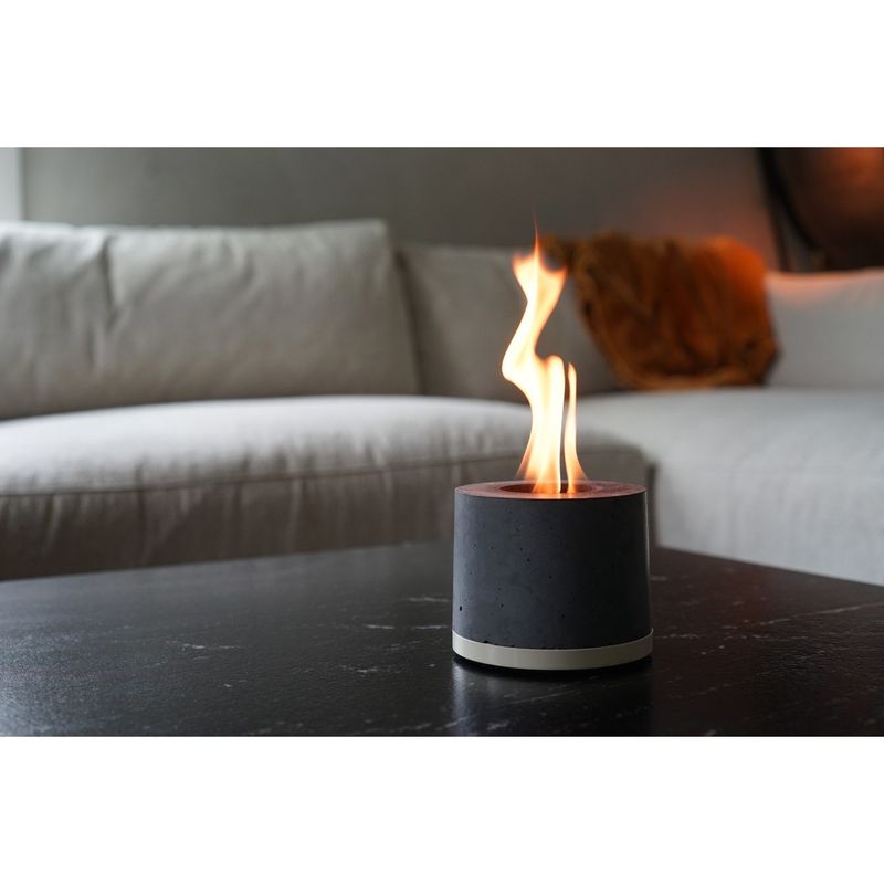 FLÎKR Fire Personal Fireplace Almond Base
