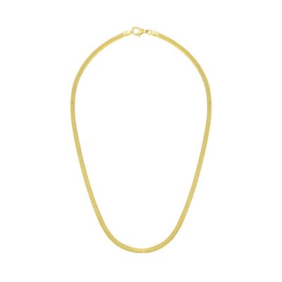 Gold Sahira Herringbone Necklace 16"