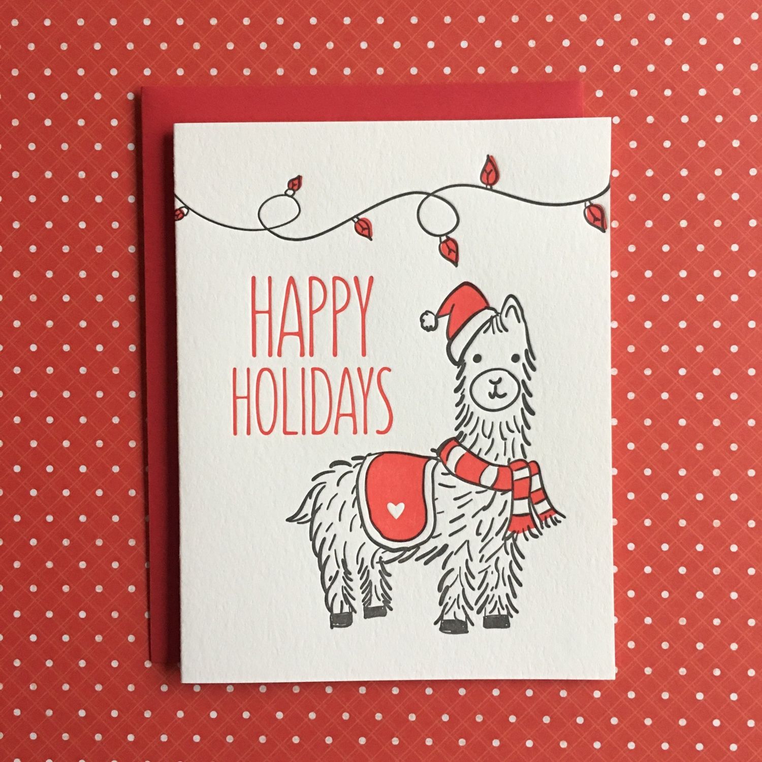 Happy Holidays Llama