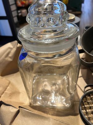 Vintage Glass Candy Jar