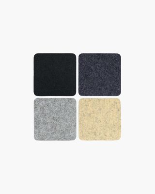 Graf &amp; Lantz Coaster square 4 pack Caviar