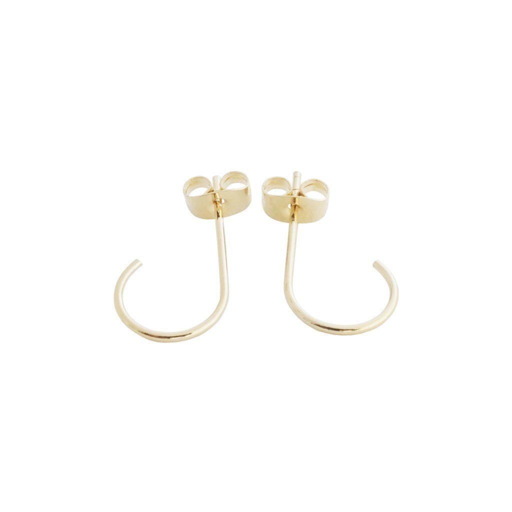 Mini Everyday Hoops Earrings, Color: Gold