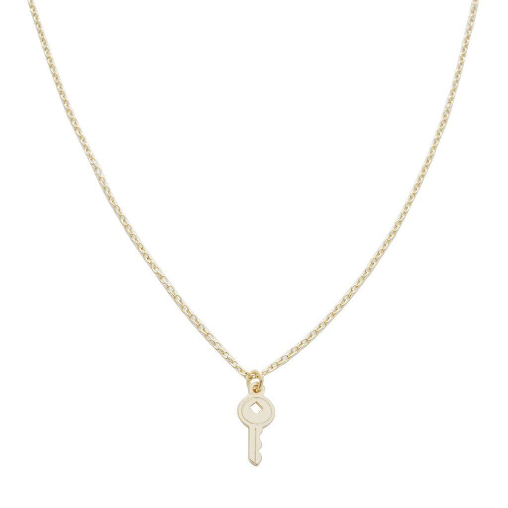 Magic Charm Key Necklace, Color: Gold