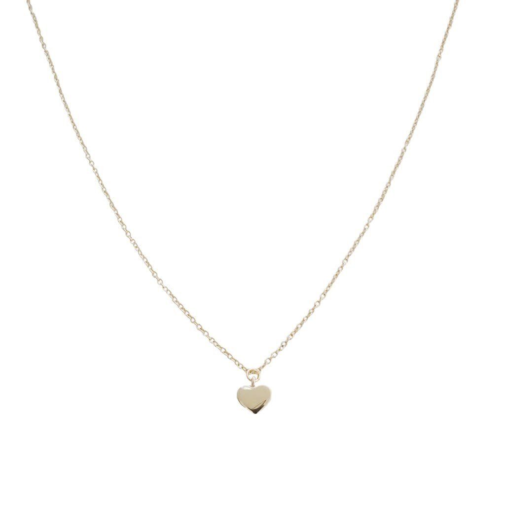 Magic Charm Gratitude Heart Necklace, Color: Gold