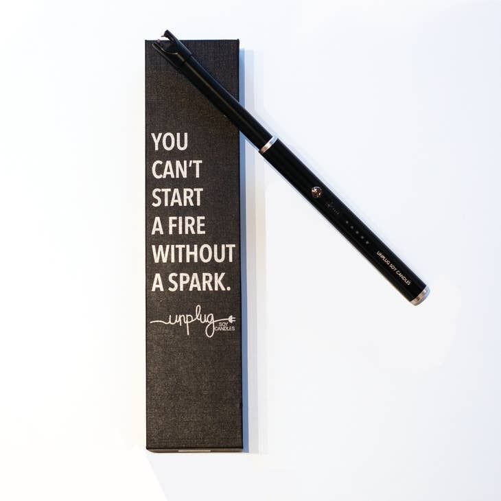 Rechargeable USB Candle Lighter, Color: Black