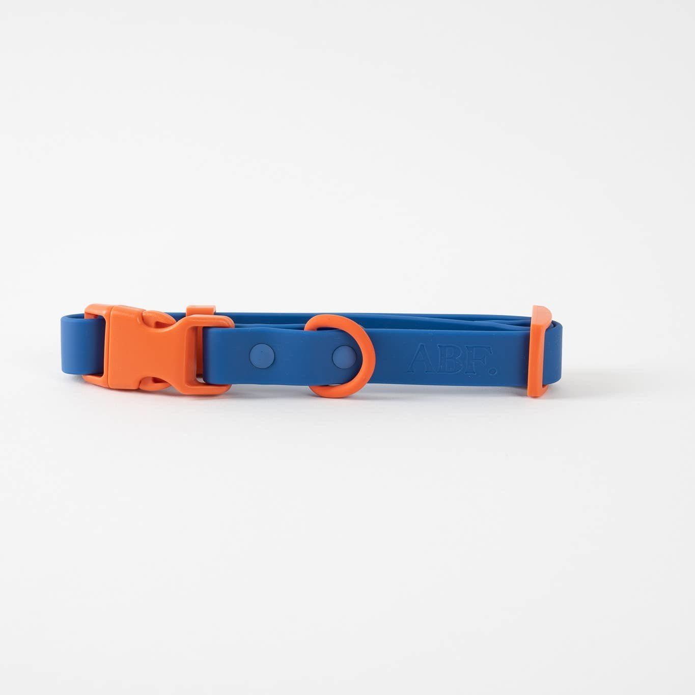 Fritz Collar Two-Tone Blue/Orange, Size: Small