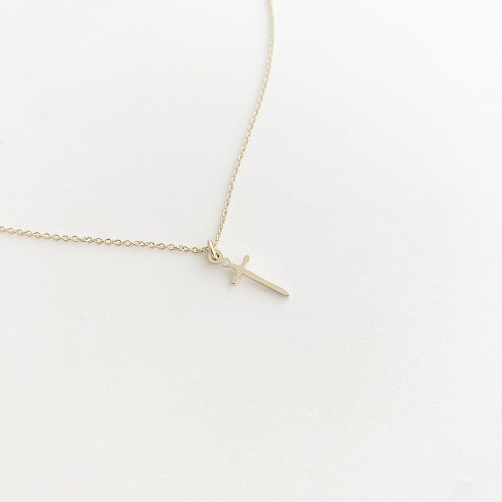 Magic Charm Dagger Necklace, Color: Gold