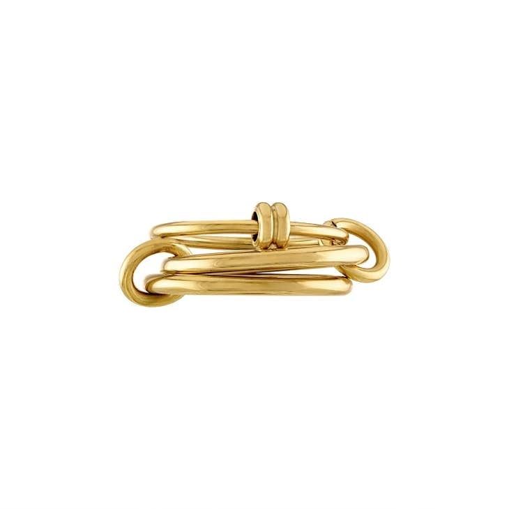 Evelyn Stack Ring, Metal: Gold, Size: 7