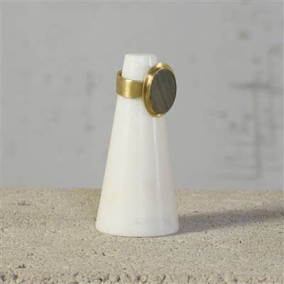 HomArt Cone Ring Holder Marble