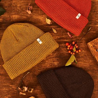 Upcycled Cotton Watchcap Coffee