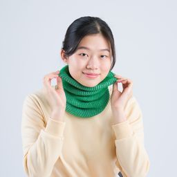 Simple Rib Snood Kelly Stone Blue
