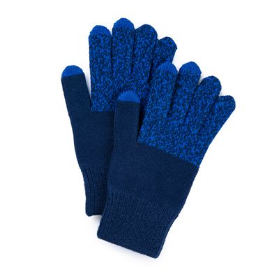 Colorblock Touchscreen Gloves Marled Navy
