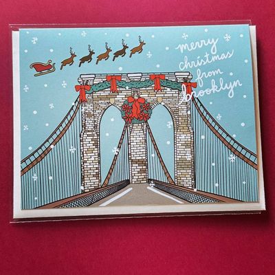 Brooklyn Bridge Christmas Card