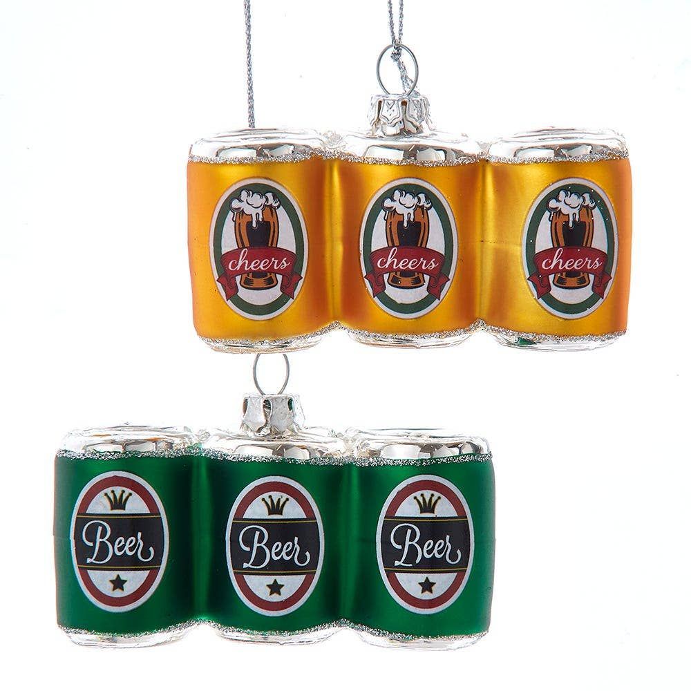Glass Beer Can Ornaments