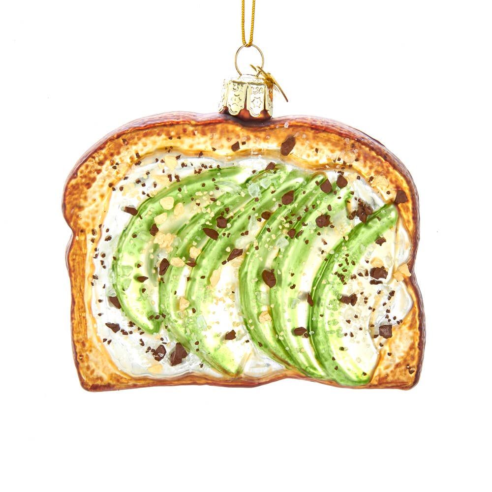 Avocado Toast Glass Ornament