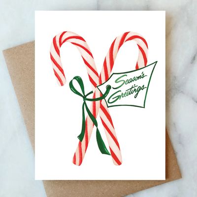 Peppermint Holiday Card