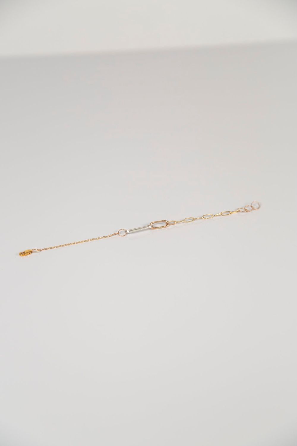 Lonewolf Linked Bracelet 14k Gold Fill &amp; Silver
