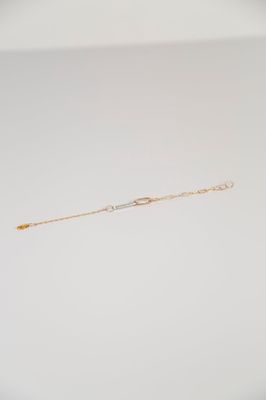 Lonewolf Linked Bracelet 14k Gold Fill &amp; Silver