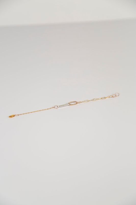 Lonewolf Linked Bracelet 14k Gold Fill &amp; Silver