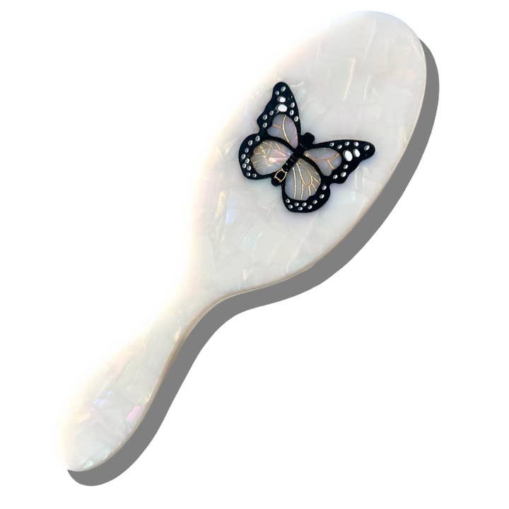 Solar Eclipse  2-1 Daily Hair Brush Monarch Butterfly