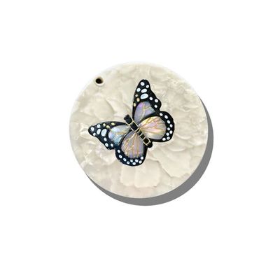Solar Eclipse Monarch Butterfly Compact Mirror