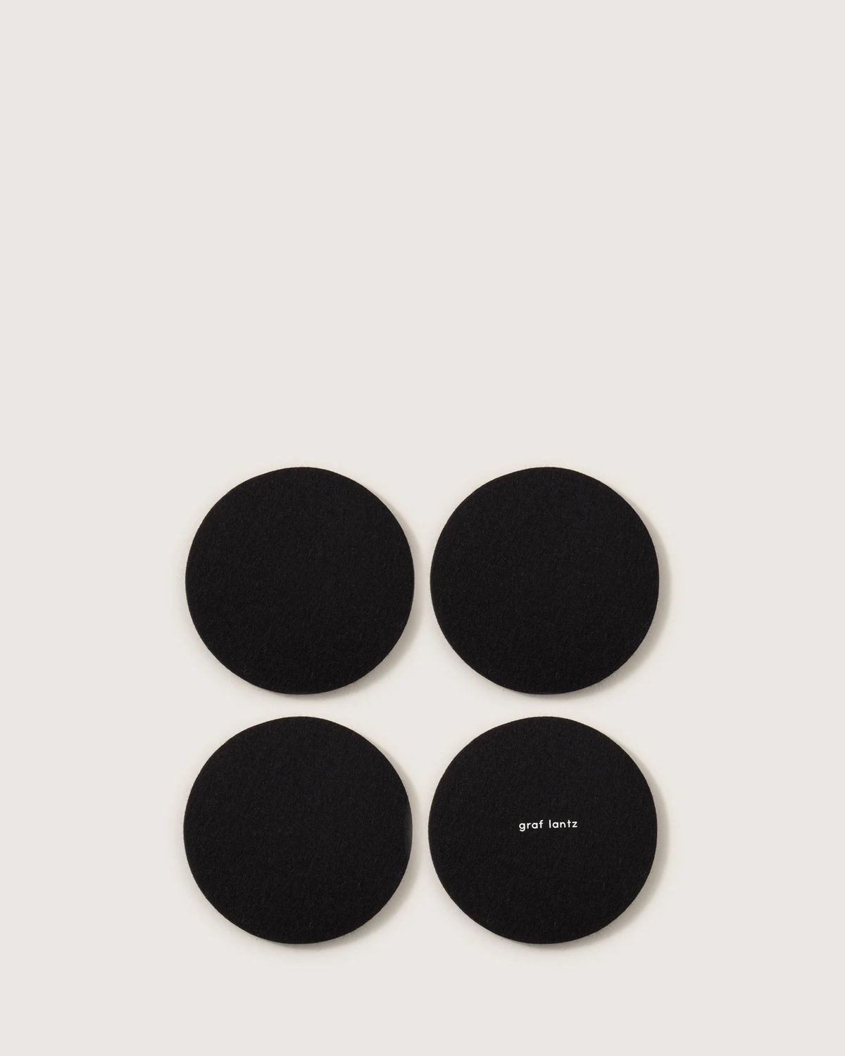 Graf &amp; Lantz Coaster Round 4 pack Black