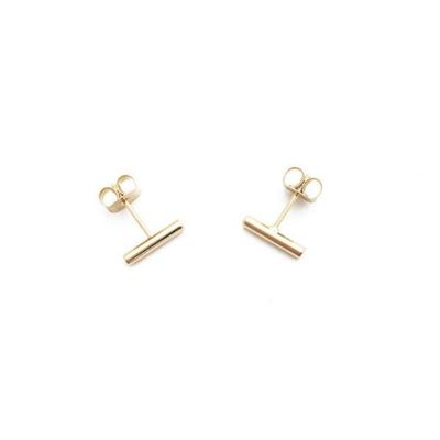 Midi Round Bar Earring