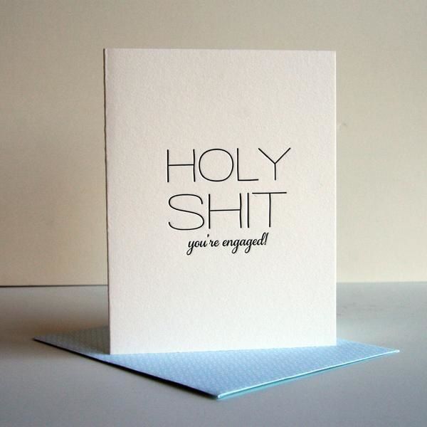 Holy Shit Engaged