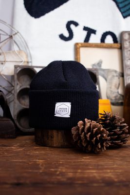 Upstate Stock 11&quot; Beanie Wool/Nylon USA Navy