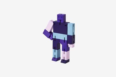 Areaware Cubebot Capsule Collection Micro Purple Multi