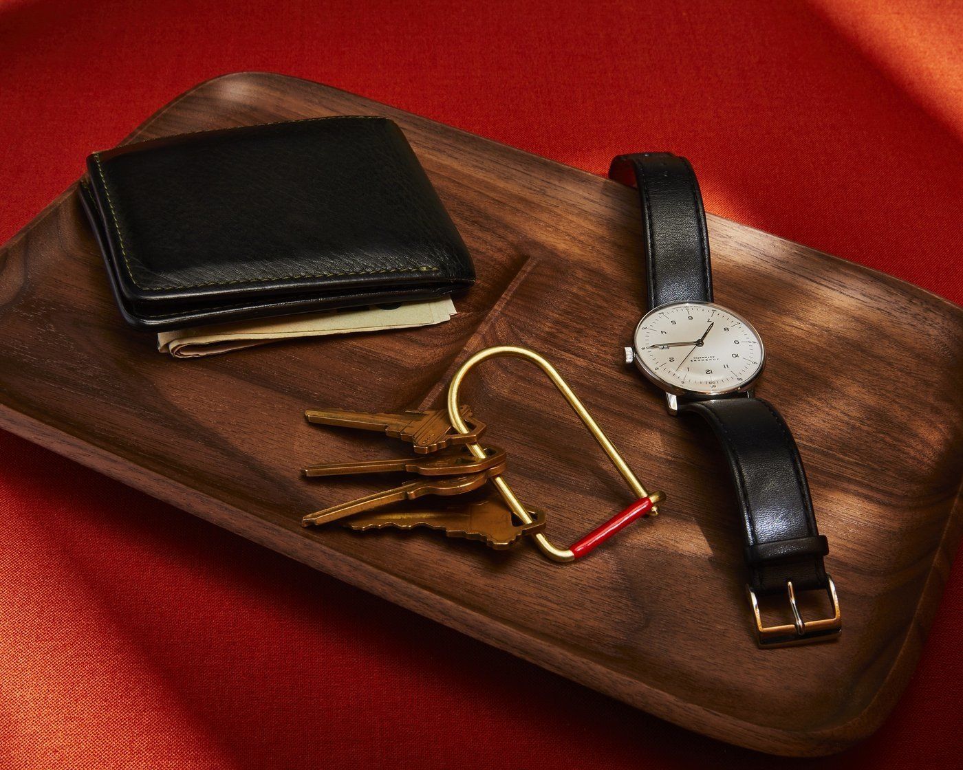 Craighill Keyring Wilson Brass Enameled  Red