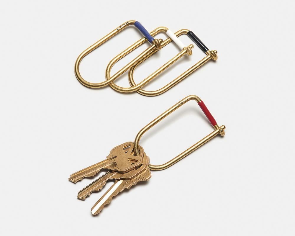 Craighill Keyring Wilson Brass Enameled  Blue